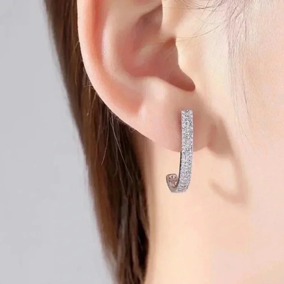 Long Hoop Earrings - Picture 5 of 5